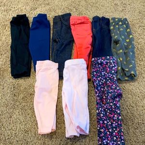 Girls 9 month pants bundle of 9